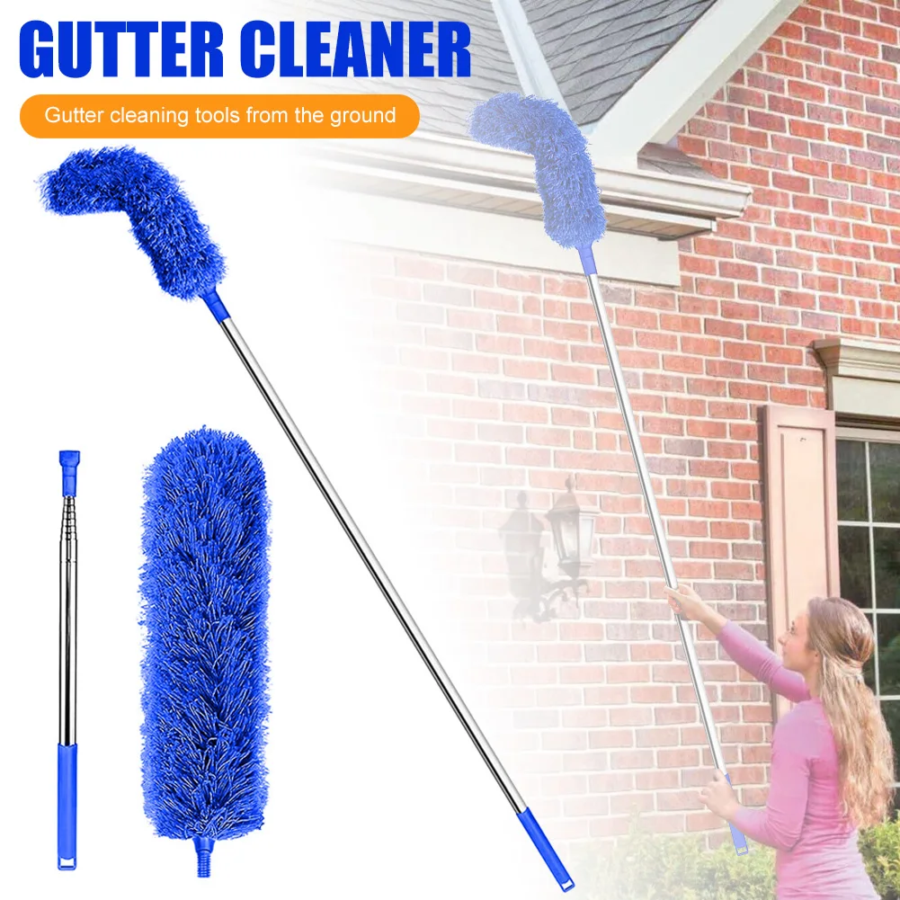 Gutter Cleaning Tools from The Ground - Gutter Cleaning Pole Roofing Tool Rain Gutter Guard Cleaner Tool Easy Remove