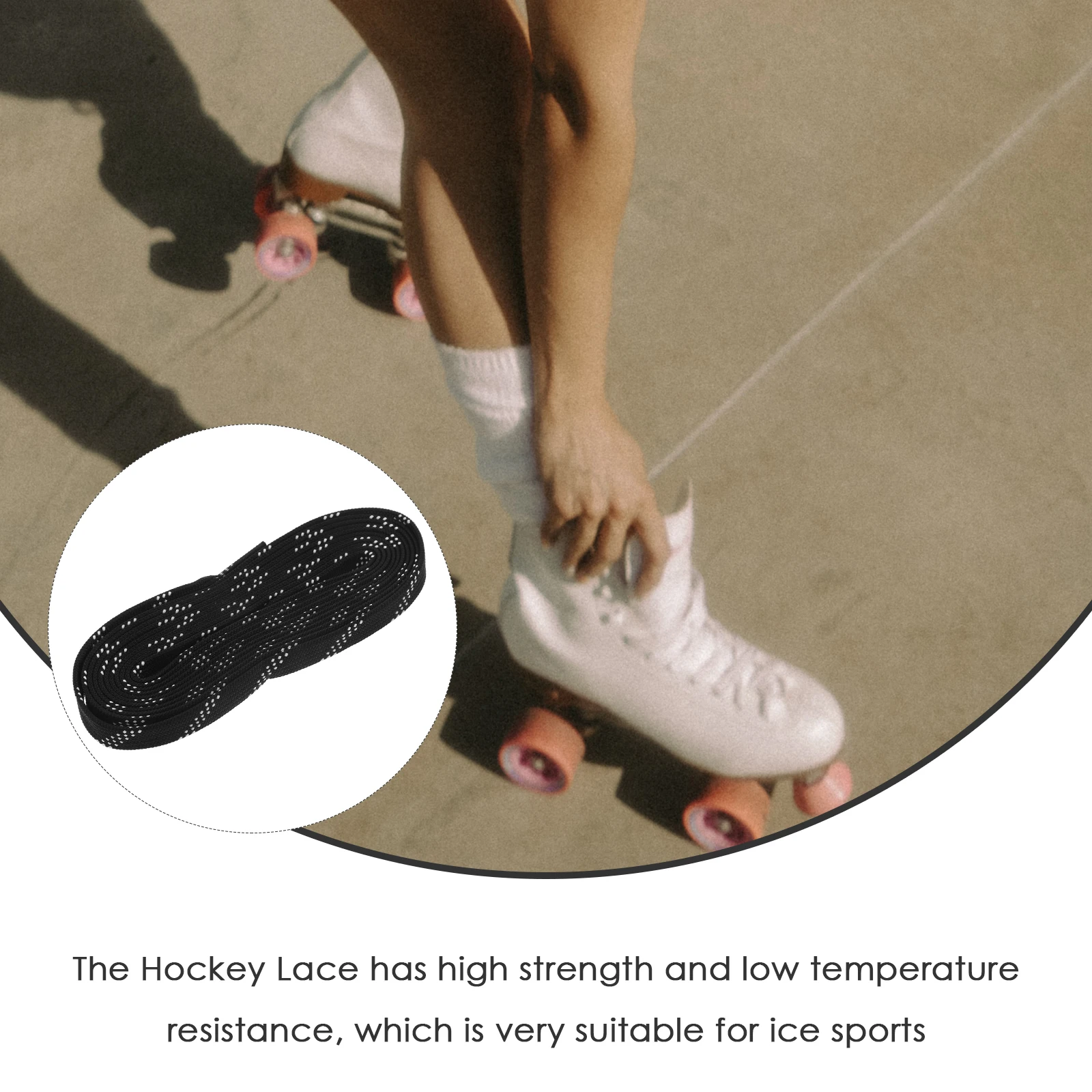 

Roller Skating Laces Low Temperature Resistance Hockey Waxed Skate Skates Ice Polyester