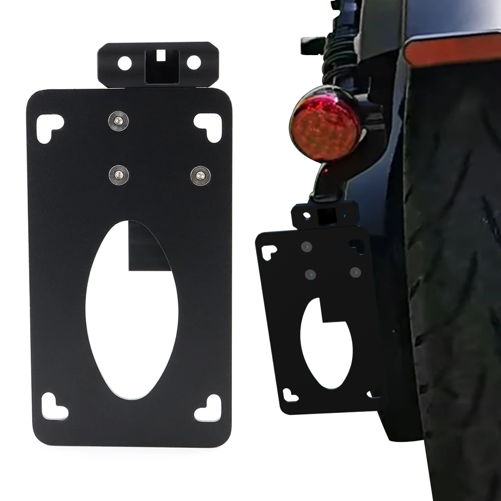

Motorcycle Side Mount Bracket Fit For Indian Scout Bobber 2025+ Vertical License Number Plate Holder Fender Eliminator kit
