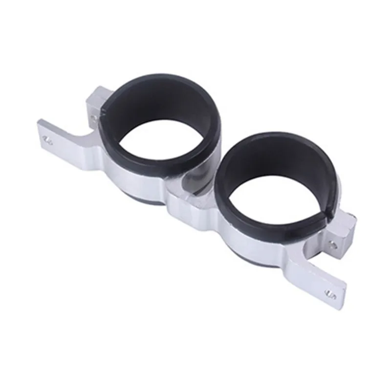 Twin Fuel Pump Mount Bracket 60MM & Fuel Filter Clamp 50mm Cradle For Car Modified
