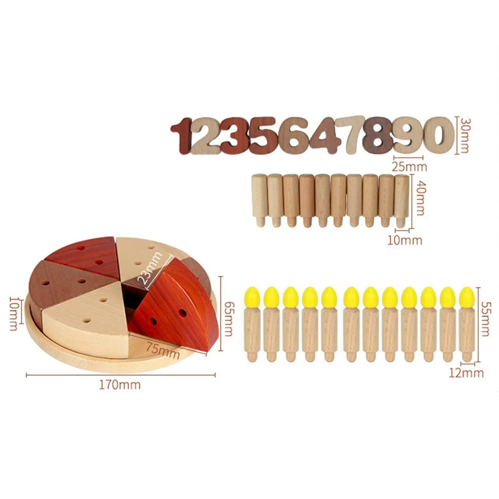 Brinquedos de bolo de aniversário de madeira DIY Montessori brinquedos de cozinha para meninos pré-escolares