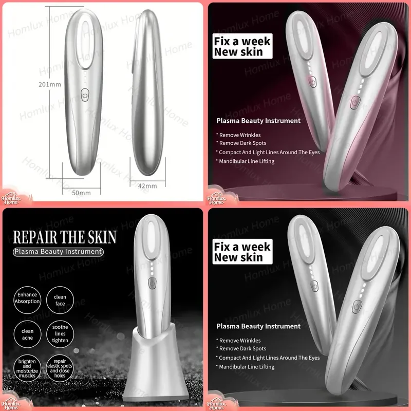 Plasma Beauty Device for Facial Cleansing Anti Acne Skin Care Anti Inflammatory Plasma Therapy Tool for Home Use Skincare