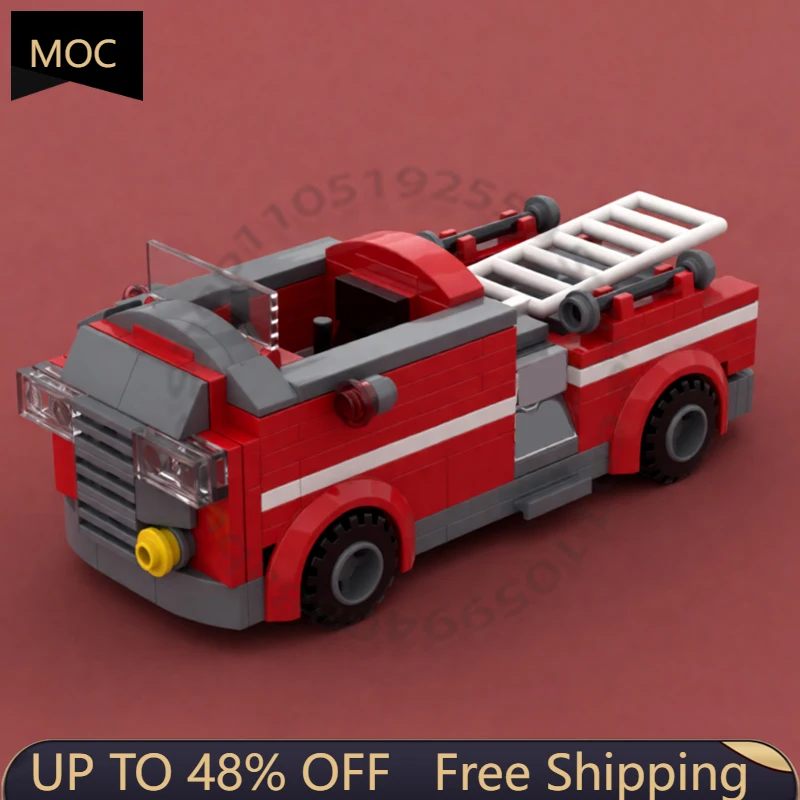 

Набор из 193 деталей: скоростной спортивный автомобиль и пожарная машина MOC, модульный конструктор, креативный дизайн, развивающая игрушка для мальчиков, подарок на праздник