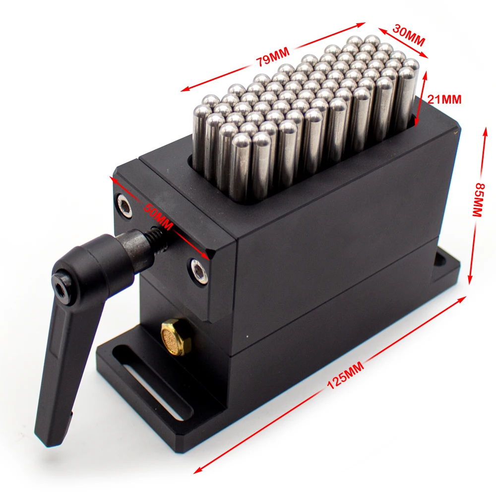 Imagem -02 - Marcação a Laser Flexível Universal Cabeça Elástica Adaptável do Pino Dispositivo Elétrico do Alumínio da Aviação 30*79 mm