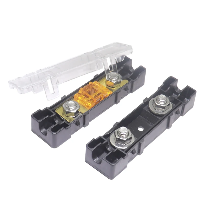 【1PCS】 Car fuse holder 32V Safety Plate Base Car Carrier Fuse Box Bolt Type 20A 30A 40A 50A 60A 70A 80A 90A 100A 150A 175A 200A