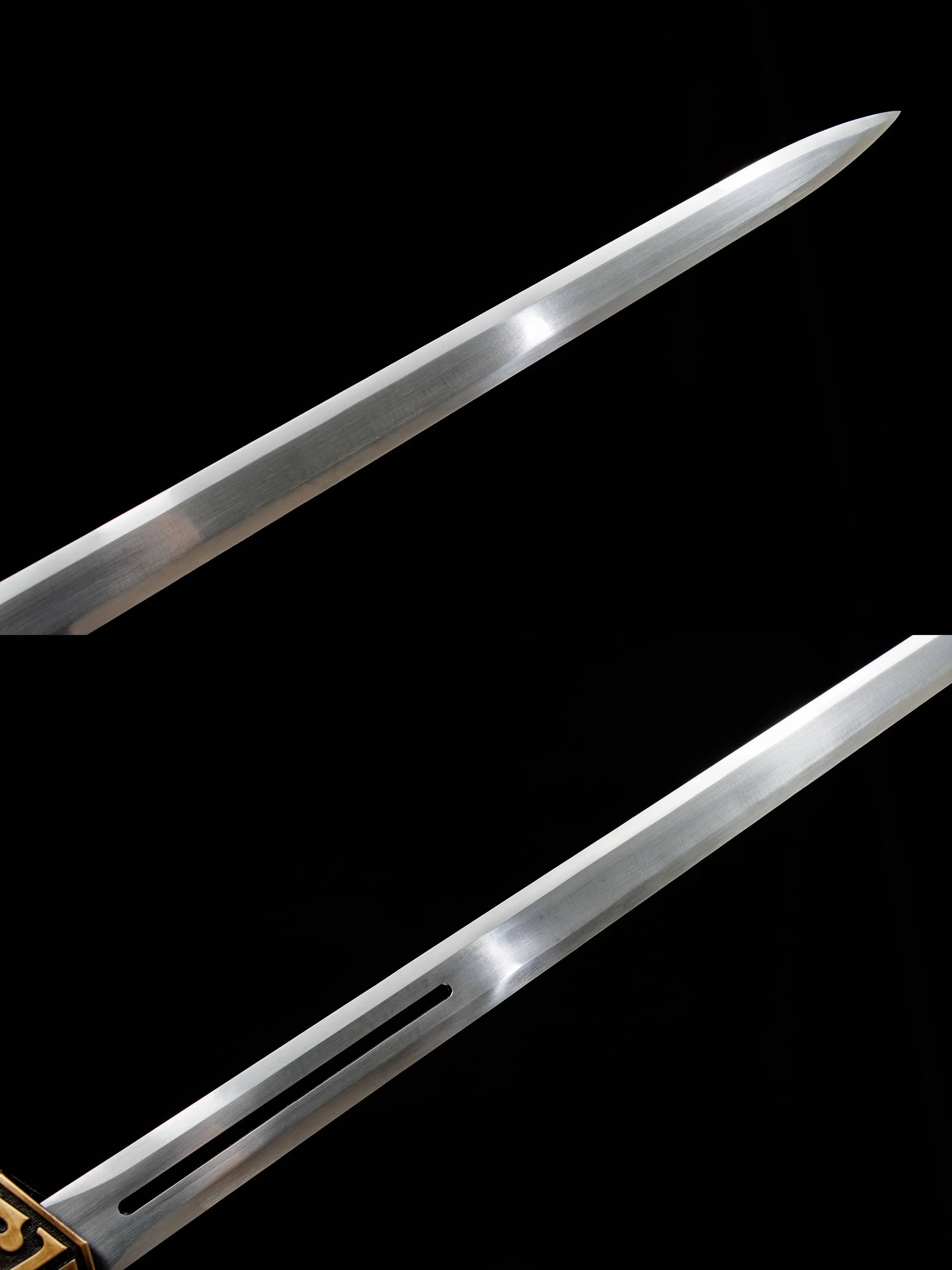 Medieval Chinese Han sword cosplay anime performance stage decoration Halloween and role-playing weapon replica steel sword