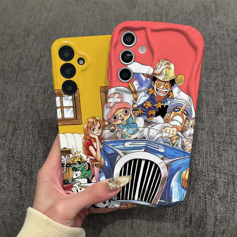

One Piece Character Cartoon For Samsung Galaxy A13 A15 A16 A06 A11 A12 A14 A05 M11 M12 F12 4G 5G Feilin Wave Oil Shell