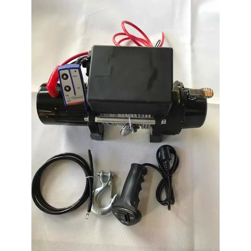 Winch Pull 4500 Pound Winch Off-Road Car Electric Winch with Handle Switch