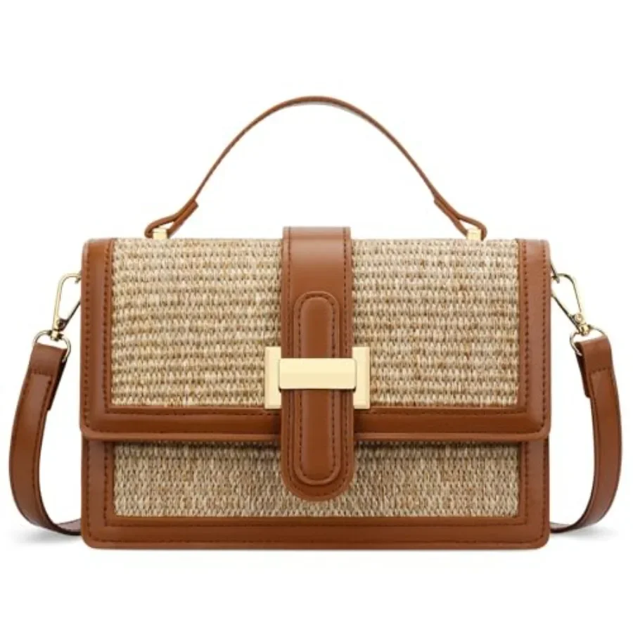 

KKXIU Crossbody Bags for Women - Top Handle Purses for Lady, Leather Handbags Shoulder Clutch with Adjustable Shoulder Strap