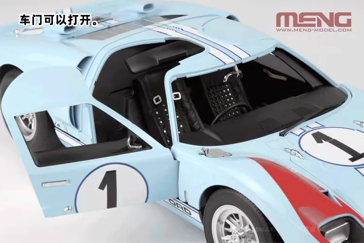 1/12 Meng Mk.II ’66 Ford GT40 Assembly Car Model RS-002 Race Car Assemble Figure Collectible Ornament Children Birthday Gift