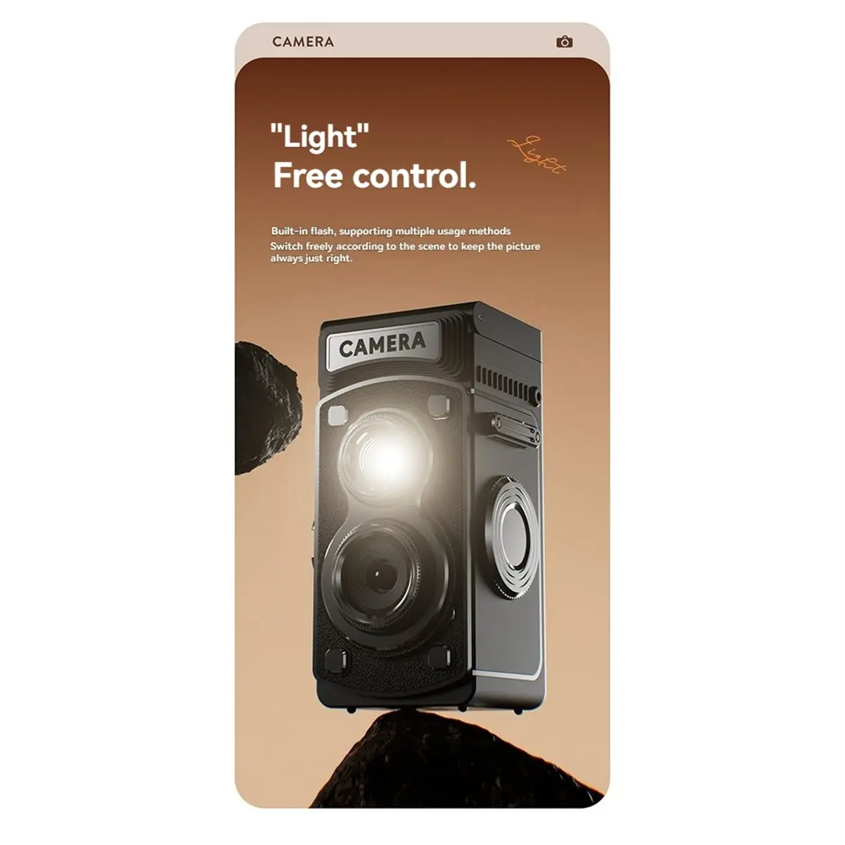 

lucky Retro Digital Camera with 1.4 Inch Screen Hand Crank Video 8MP Photo Compact Vintage CCD Camera for Birthday Gift