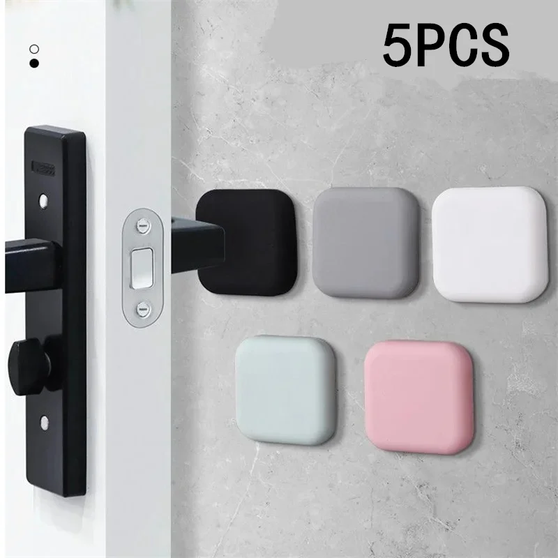1/2/5PCS Door Stopper Silicone Handle Bumpers Self Adhesive Anti-Shock Protection Porte Pad Home Improvement Wall Protector Pad