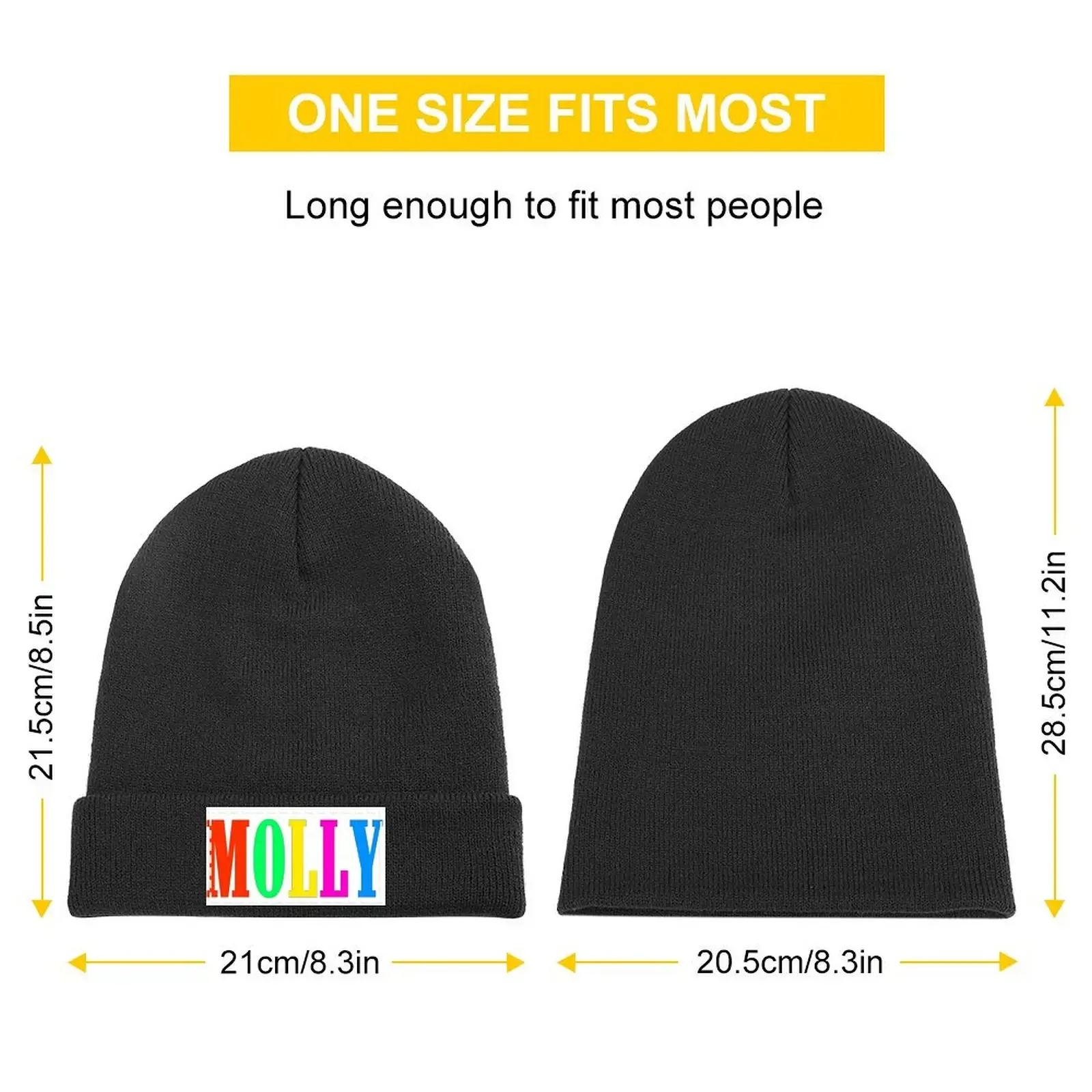 MOLLY Knitted Cap New In The Hat Trucker Cap Anime Hat Icon Caps For Men Women's