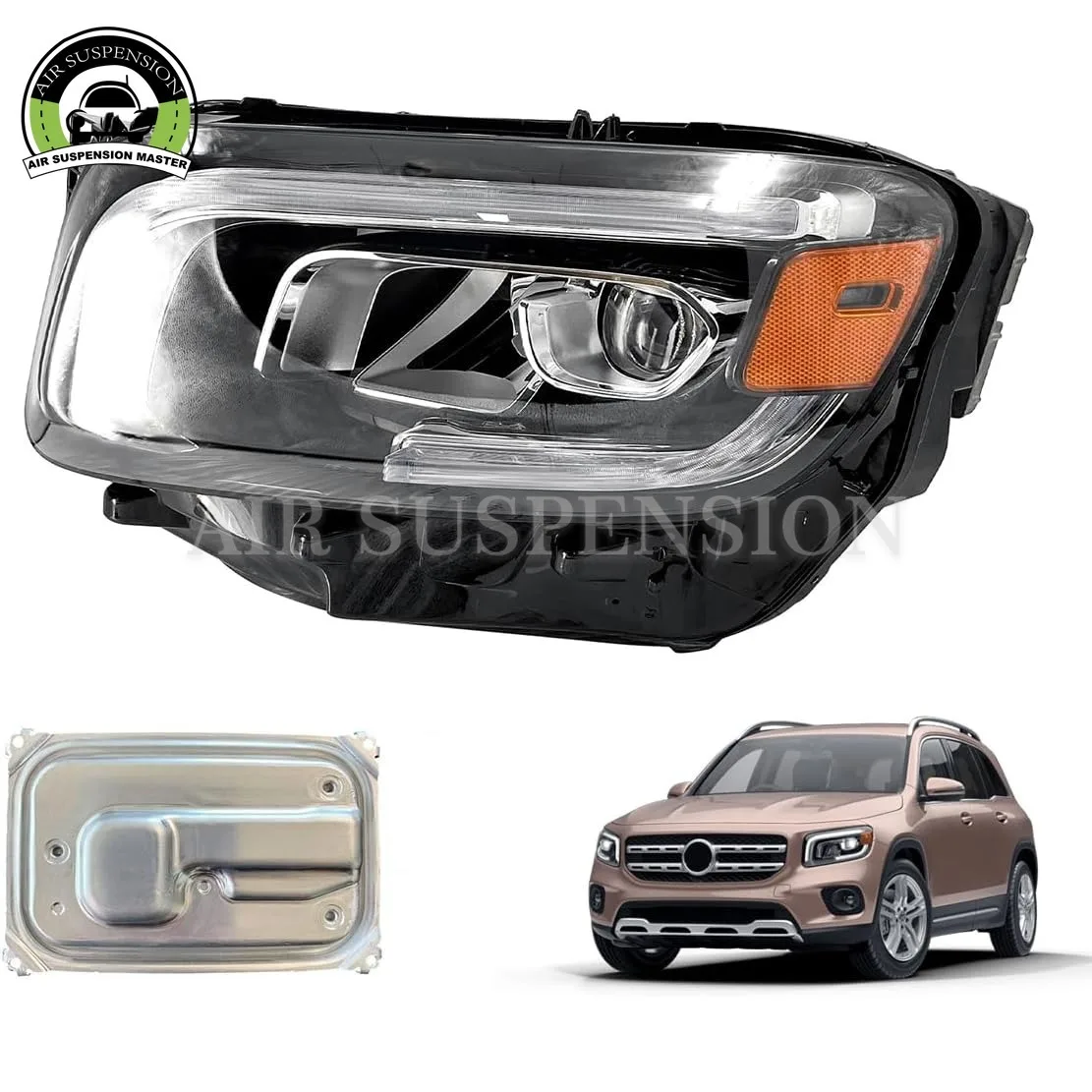 MB2502269 Headlight W/Control Module for Mercedes GLB-Class GLB W247 GLB200 GLB250 GLB35 AMG 2020-2023 2479063500 2479064200