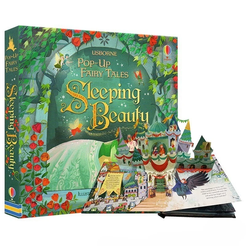 Usborne Up Fairy Tales Sleeping Beauty 3d Flap Picture Book For Kids Montessori Educational English Books