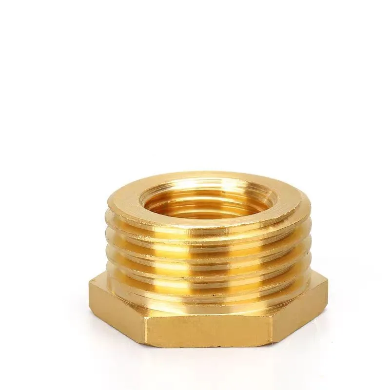 Brass Adapter Fitting BSP Reducing Hexagon Bush Bushing Male to Female Connector Fuel Water Gas Oil 1/8" 1/4" 3/8" 1/2" 3/4" 1"