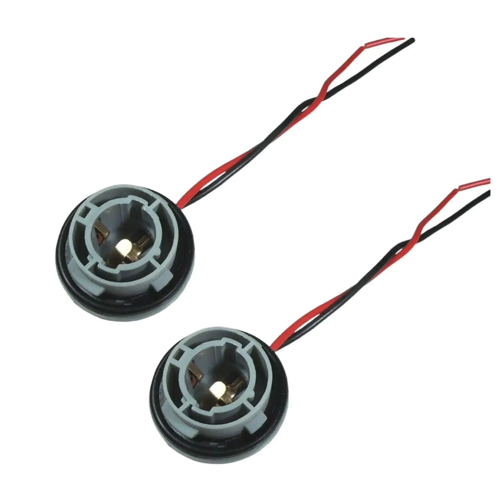 

2Pcs Turn Light Pigtail Wiring Harness Retrofit 1156 LED Bulbs Socket Holder