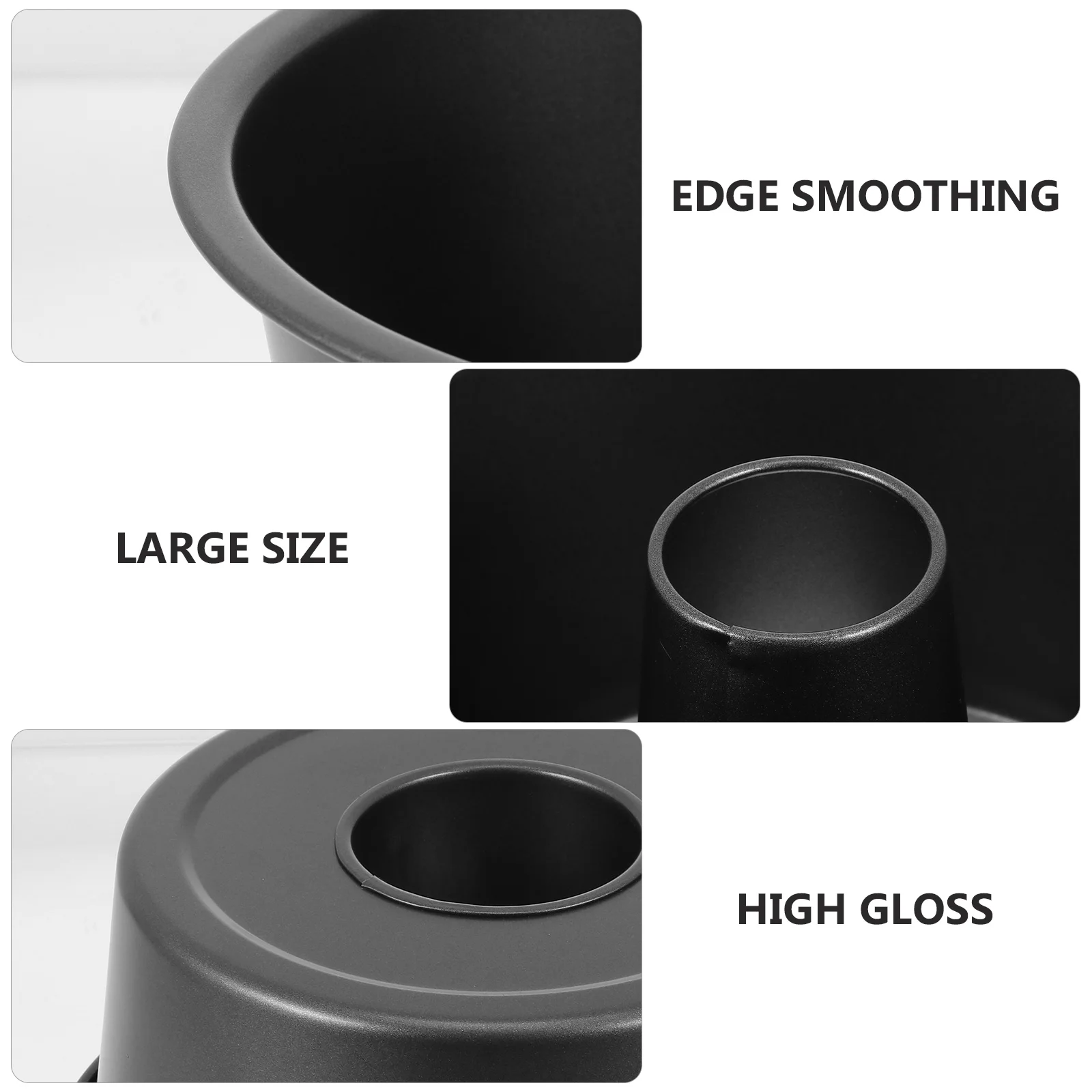 

1pc Round Hollow Cake Pan Carbon Steel Non-Stick Baking Mold Extra Thick Bread Pie Pan Practical Baking Tools Kitchen Bakeware