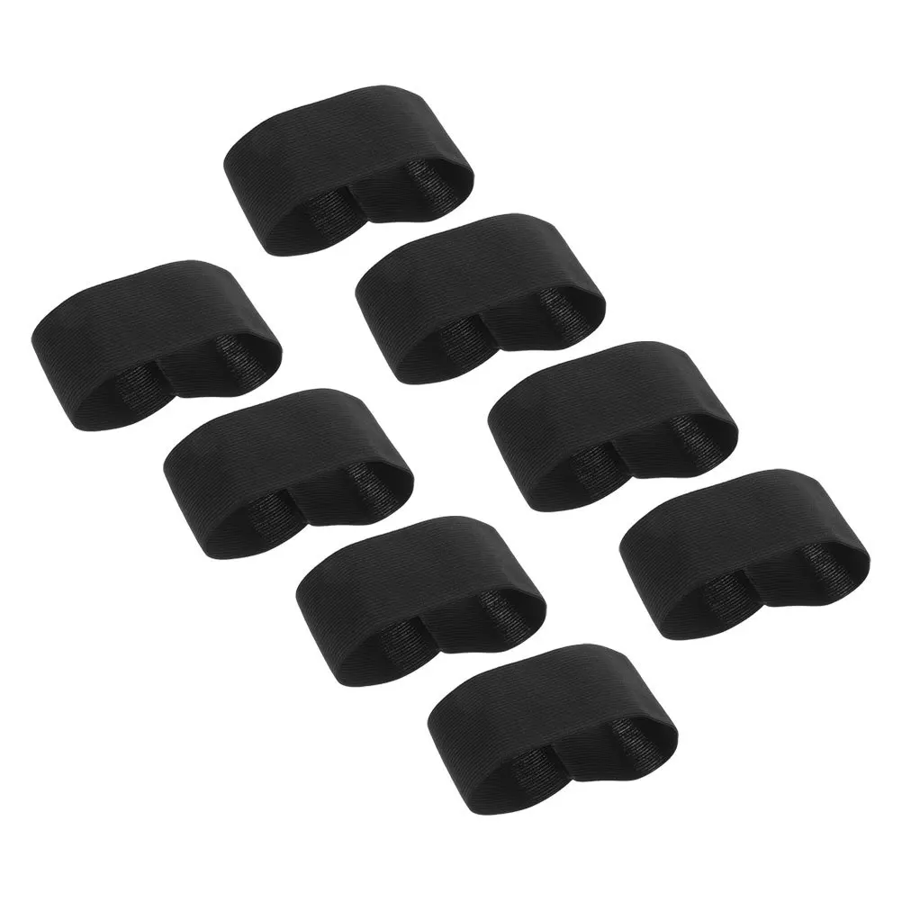 8 قطعة شارة الحداد المرنة السوداء قابل للتعديل الذراع الفرقة لحفل الموت الجنازة ذكرى العصابات الذراع الرياضية كرة القدم السوداء #5