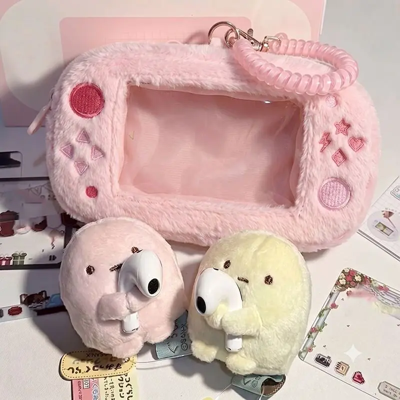 Cute Game Console Shape Plush Baby Walking Bags High Value Double Pain Window Doll Storage Bag Millet Decorative Pendant