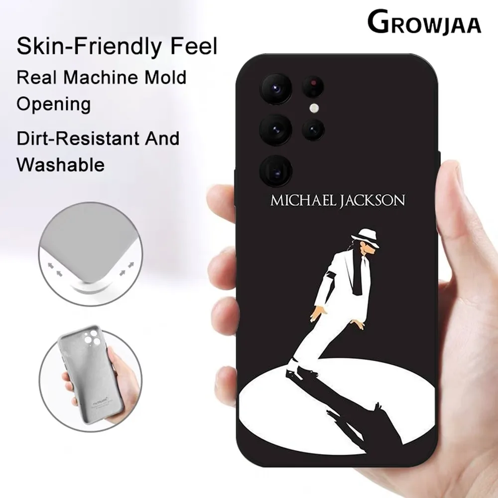 Michael Jackson Legendary Singer Phone Case for Samsung Galaxy S24 Ultra S22 S23 Ultra S21 S20 5G Protective Silicone TPU Funda image 2