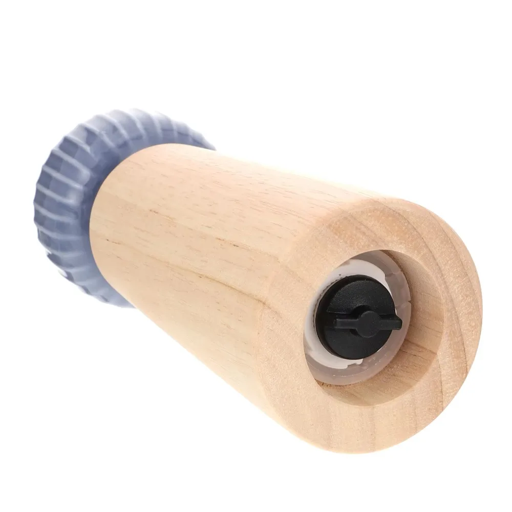 Manual Pepper Salt Grinder Oak Refillable Pepper Mill Adjustable Particle Size Nordic Style Pepper Salt Grinding Bottle Pasta