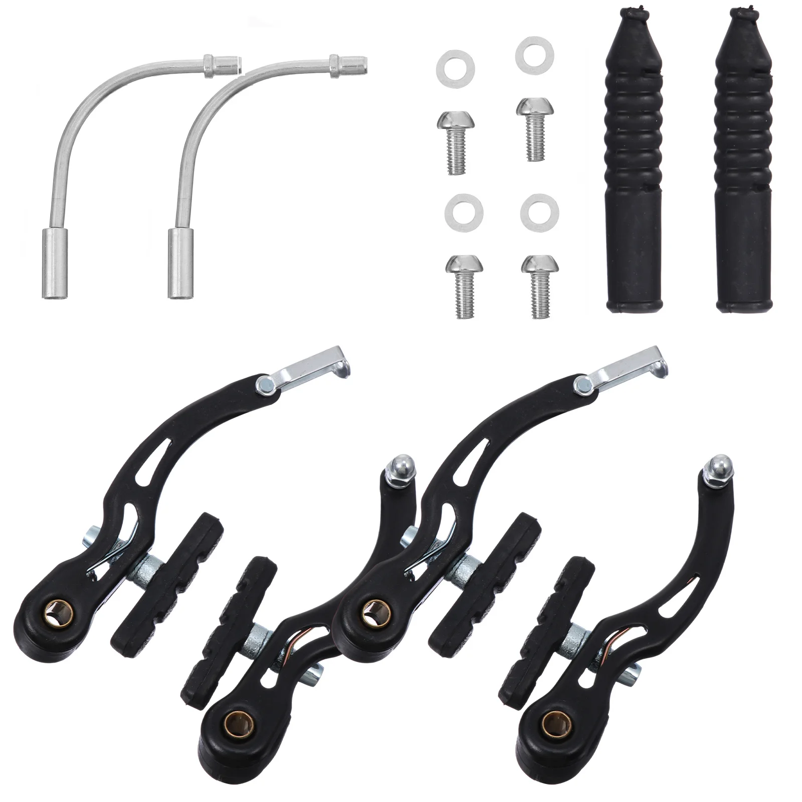 

2Pairs Bicycle Brake Rim Brake Pads Durable Wear-Resistant Easy Install Cycling Safety Bike Accessories