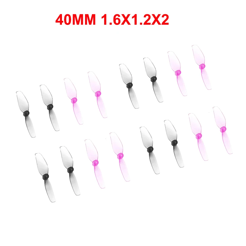 

8Pairs HQProp 1.6X1X3 1.6X1.2X2 CW CCW 40MM Hollow Cup Propeller 2-Blade 3-Blades 1mm 1.5mm Shaft Hole for Drone RC M Airplane