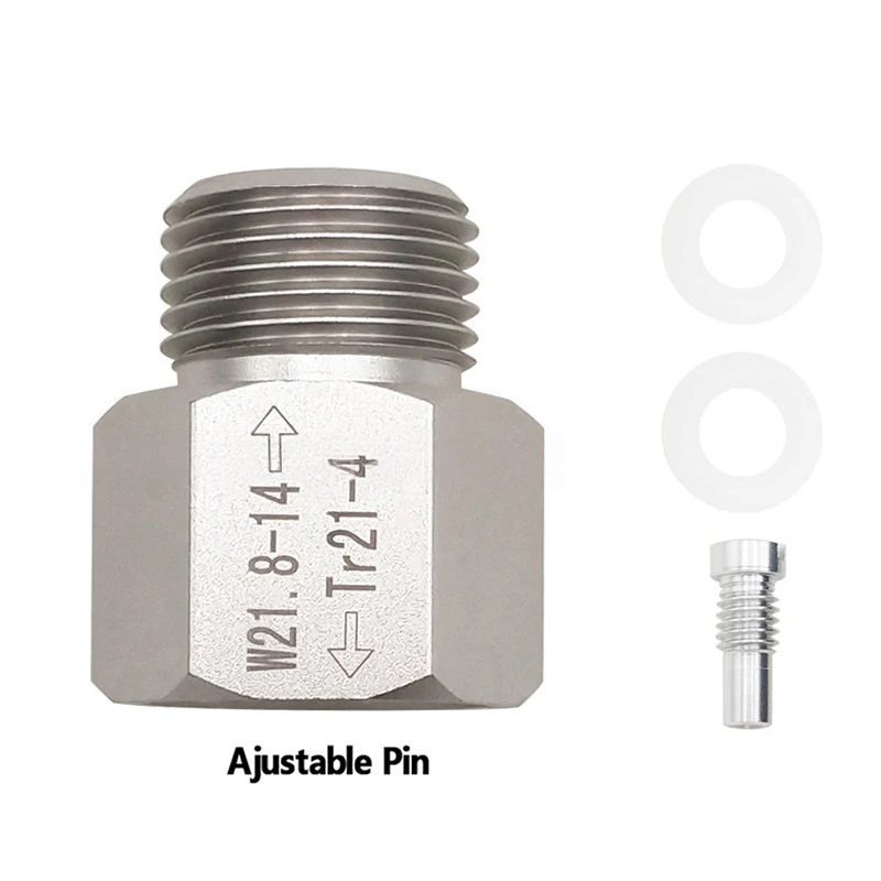 (YY) 1 مجموعة 2025 جديد CO2 اسطوانة الصودا اكسسوارات المياه TR21-4 إلى W21.8-14 تحويل محول لحوض السمك الأسماك البيرة كورني برميل Co2