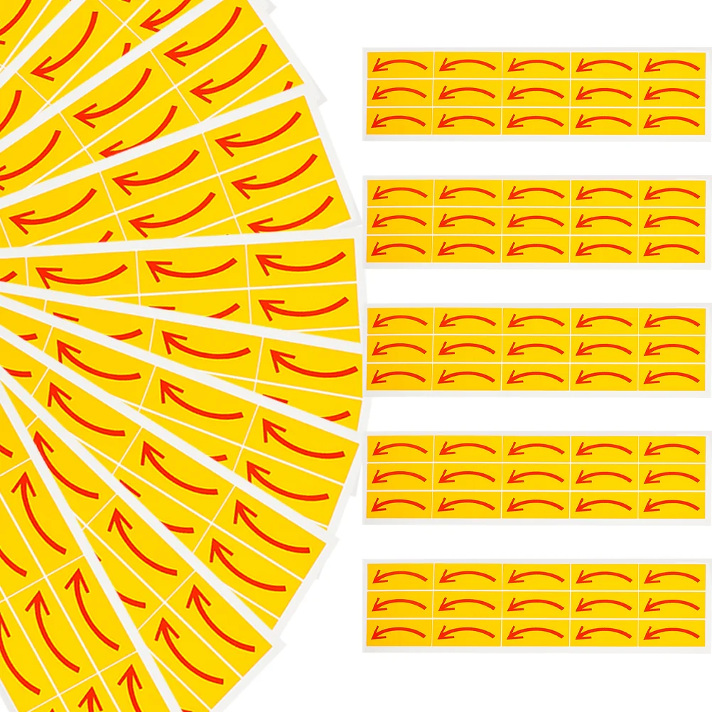 20 Pcs Sticker Practical Stickers Arrow Decal Signs Applique Adhesive Directional Indication Pvc Self-adhesive for Floor