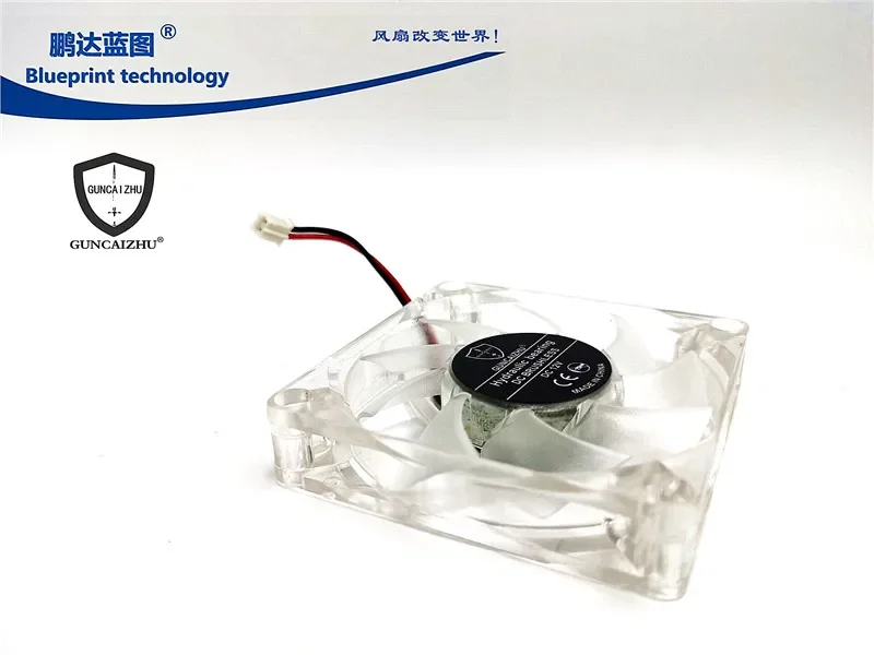 pa  Mute 7015 7cm Transparent Luminous Led12 V Computer Case Cooling Fan 70*70 * 15mm