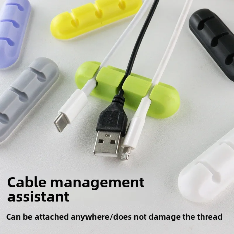 Slim Hidden Cable Tray Under Desk Mounted Wire Management Rack Office Laptop Charging Cord Conceal Tidying Accessory Tool
