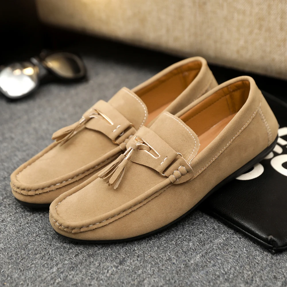 

YRZL Casual Loafers for Men Soft PU Leather Slip On Walking Shoes Non-Slip Comfortable Sole Loafers Breathable Outdoor Casual