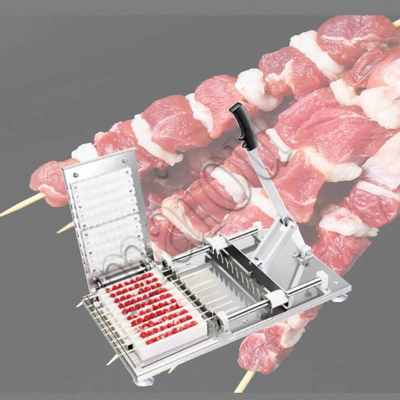 Stainless Steel Manual Doner Kebab Meat Skewer Machine Meat String Machine Mutton Skewer