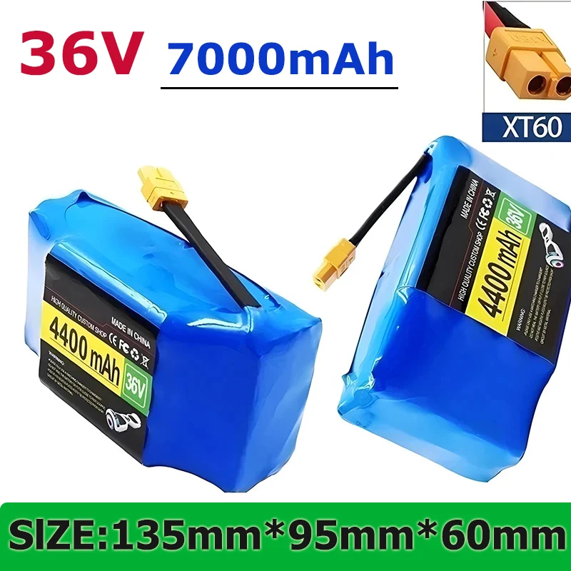 

100% New 36v 4.4ah lithium battery 10s2p 36v battery 4400mAh lithium ion pack 42V 4400mah scooter twist car battery