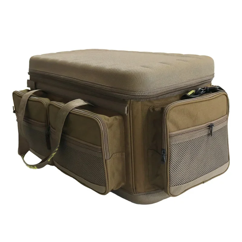 

Wholesale Multi-functional Big Capacity nylon mesh Tackle Backpack bag for Fishing Toolbox
