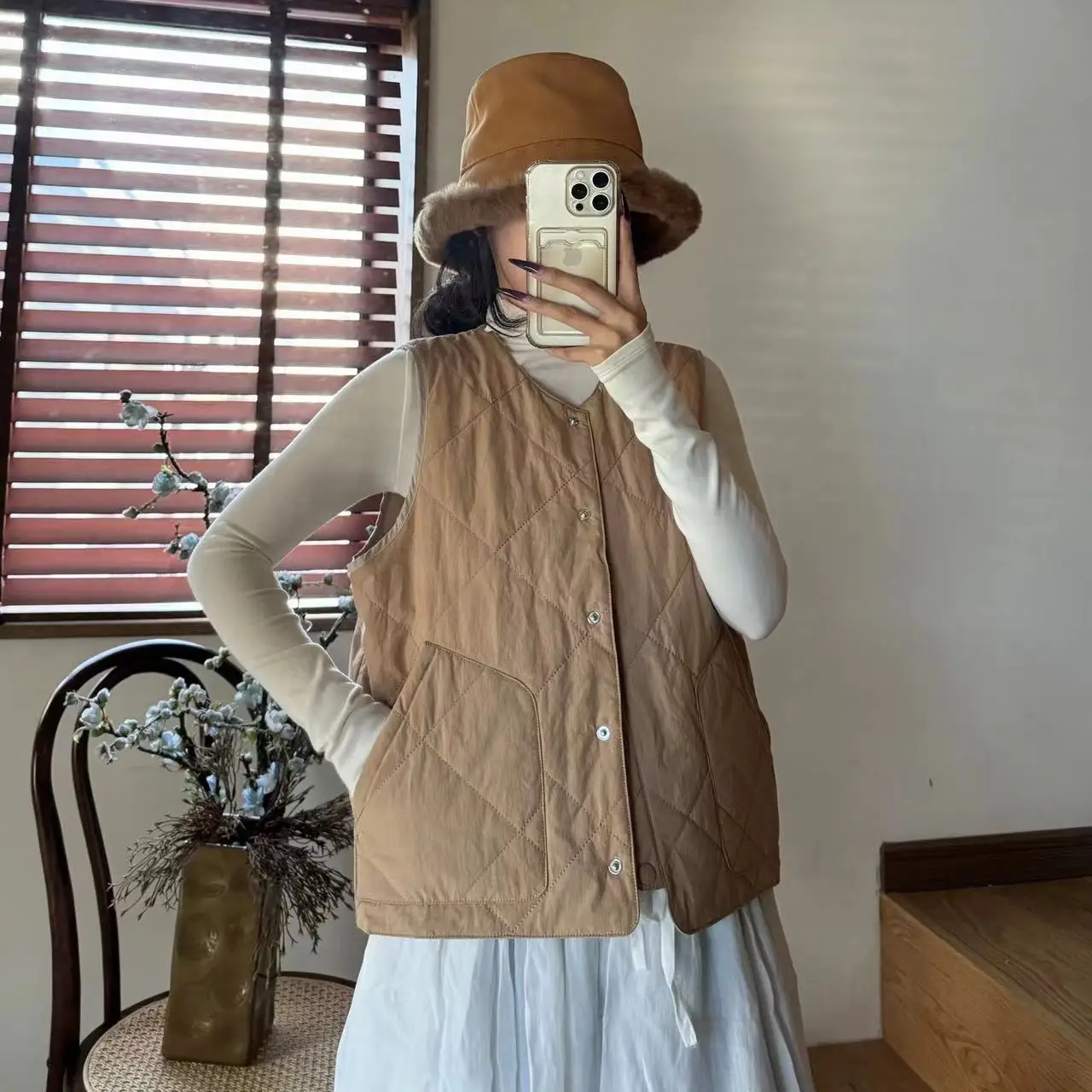 JohnMobCotton-Veste en GlaJacket de Coton Chaud pour Femme, Veste Fine Décontractée, Render At, Automne, Hiver, Nouveau, 2025