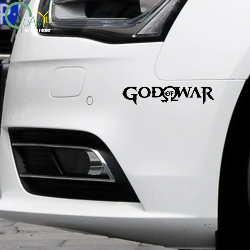 God of War Game Logo Car Stickers Personality Decal Sunscreen Die Cut Refrigerator Helmet Car Accessories view 3