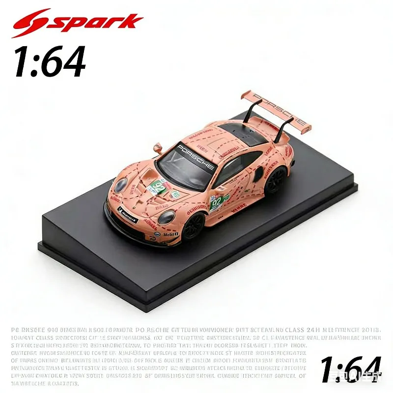 

Spark 1:64 Y122 Le Mans Legend 911 RSR 92 # Реплика розового поросенка из сплава, модель автомобиля, игрушка для мальчиков, предмет для коллекции и декора для взрослых.