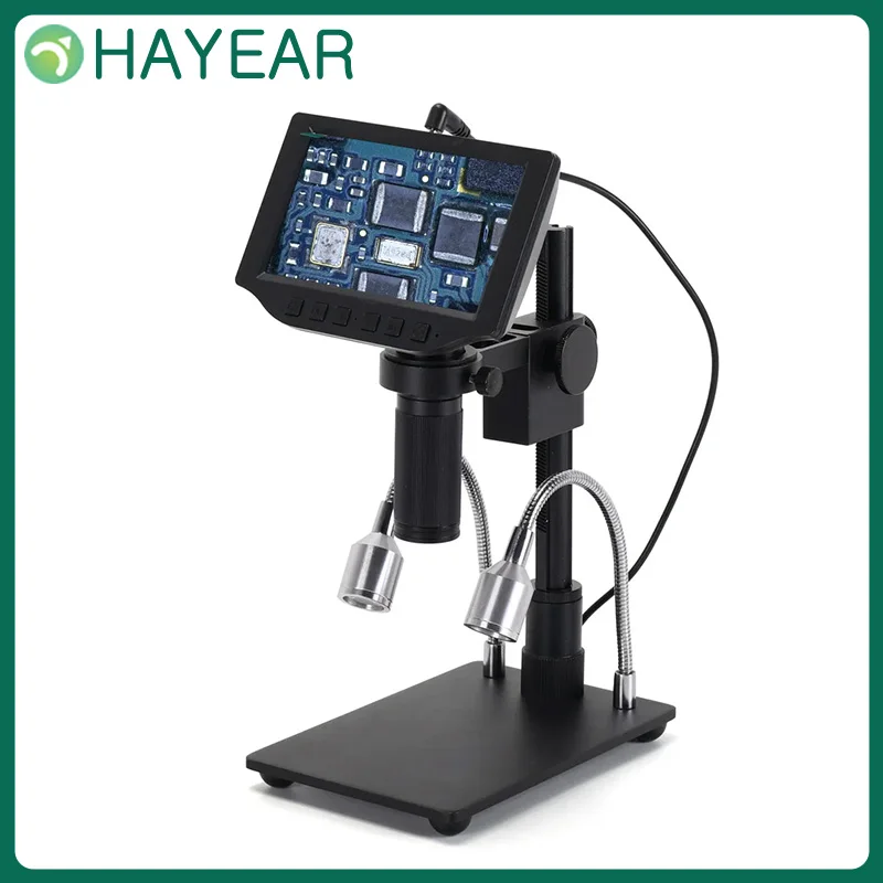 

HAYEAR 16MP цифровой HDMI USB стерео микроскоп камера 150X объектив 5 "ЖК-дисплей для пайки ювелирных изделий ремонт печатной платы