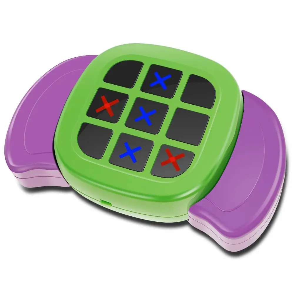 Electronic Tic Tac Toe Bolt Game Handheld 2 Match Modes Travel Tic Tac Toe Game Training Memory 3 in 1 Infinite Tic Tac Toe