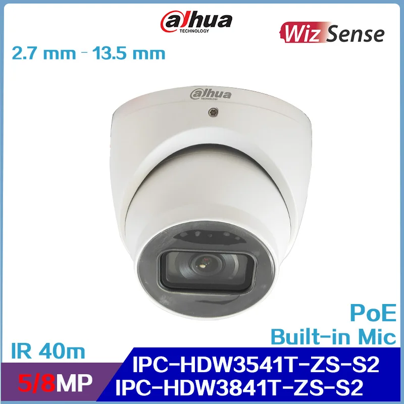 

Dahua IPC-HDW3541T-ZS-S2 & IPC-HDW3841T-ZS-S2, 5MP / 8MP IR 40m Vari-focal Eyeball WizSense Network Camera, Support Built-in Mic