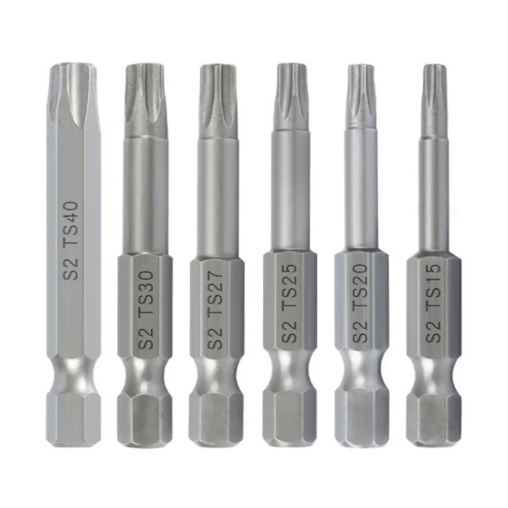 1/4 Inch Screwdriver Bits Hex Shank Screwdriver Bits Anti-loss Easy To Install Grey Color Standard Shank Diameter