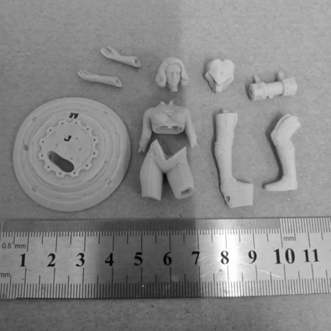 

1/24 Scale Resin Figure Model Kit Sexy armor warrior Unassembled and Unpainted 3D printing DIY toy