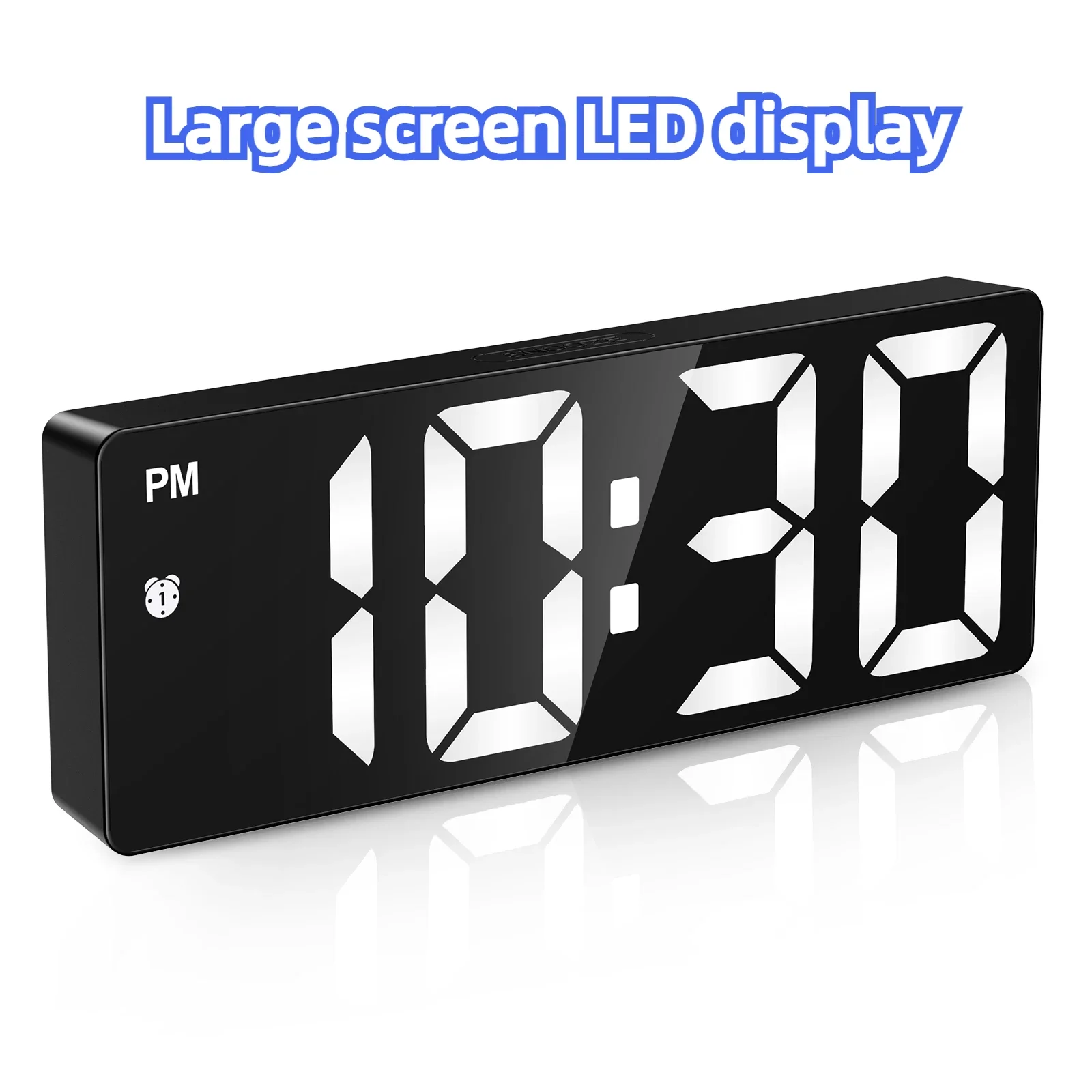 Bedside Table Alarm Clock Led Digital Alarm Clock Desktop Wake Up Headboard Electronics Bedroom Decoration Bureau Clocks Home