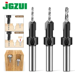 8mm 10mm Shank Woodworking Countersink Drill Bit Alloy Hole Cutter Drill Wood Screws Mount Drill Bit Woodworking Tools