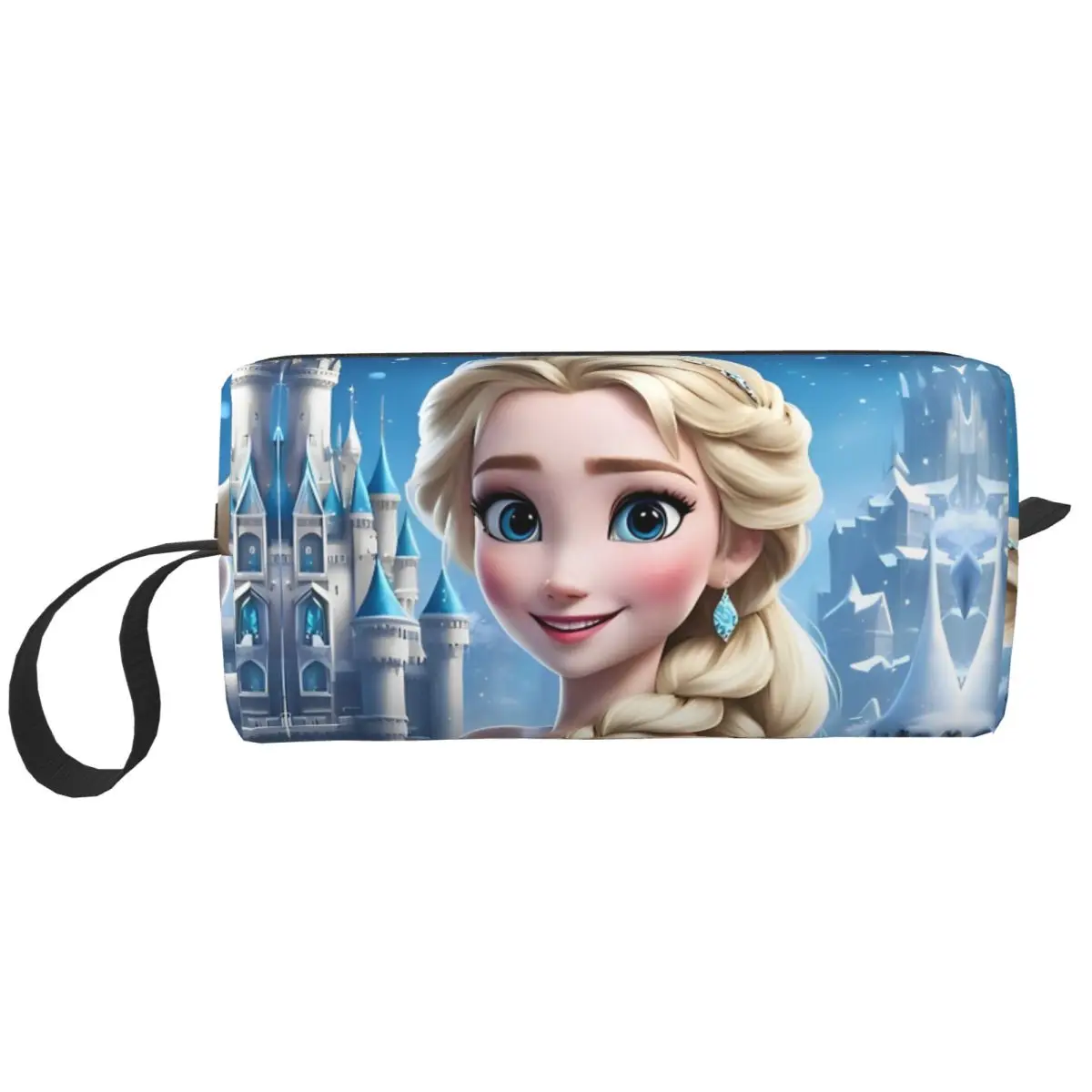 Frozen Digital Print Elsa Theme Large Makeup Bag Zipper Pouch Travel Cosmetic Bags Organizer for Women