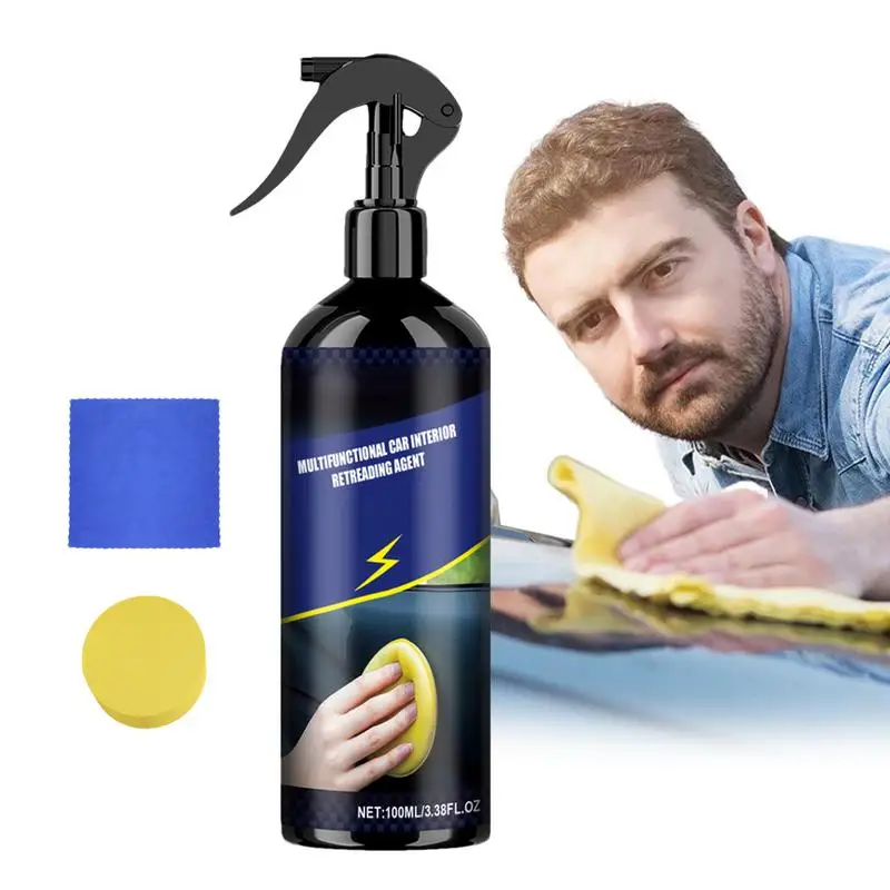 

Leather Cleaner For Car Interior Restorer For Leather And Auto Interiors Lasting Protection Maintenance Tool For Sedans Trucks