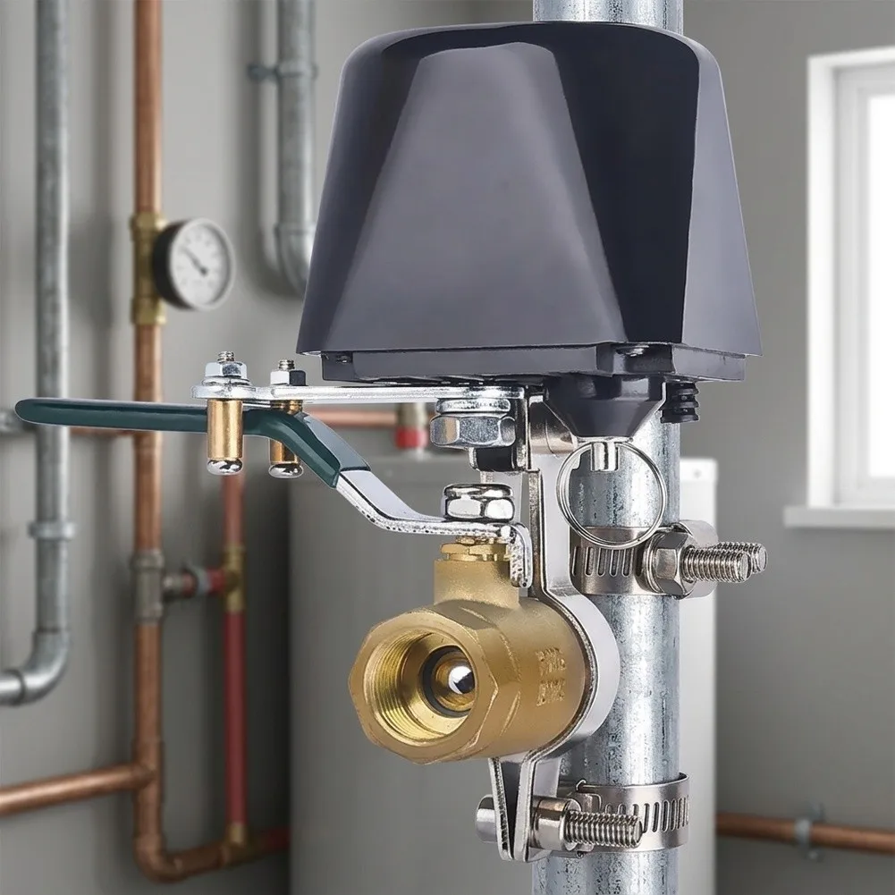 For Smart Water Gas Valve for Tuya For Smart For Alexa Voice Control Timer Scheduling and Leak Protection Features