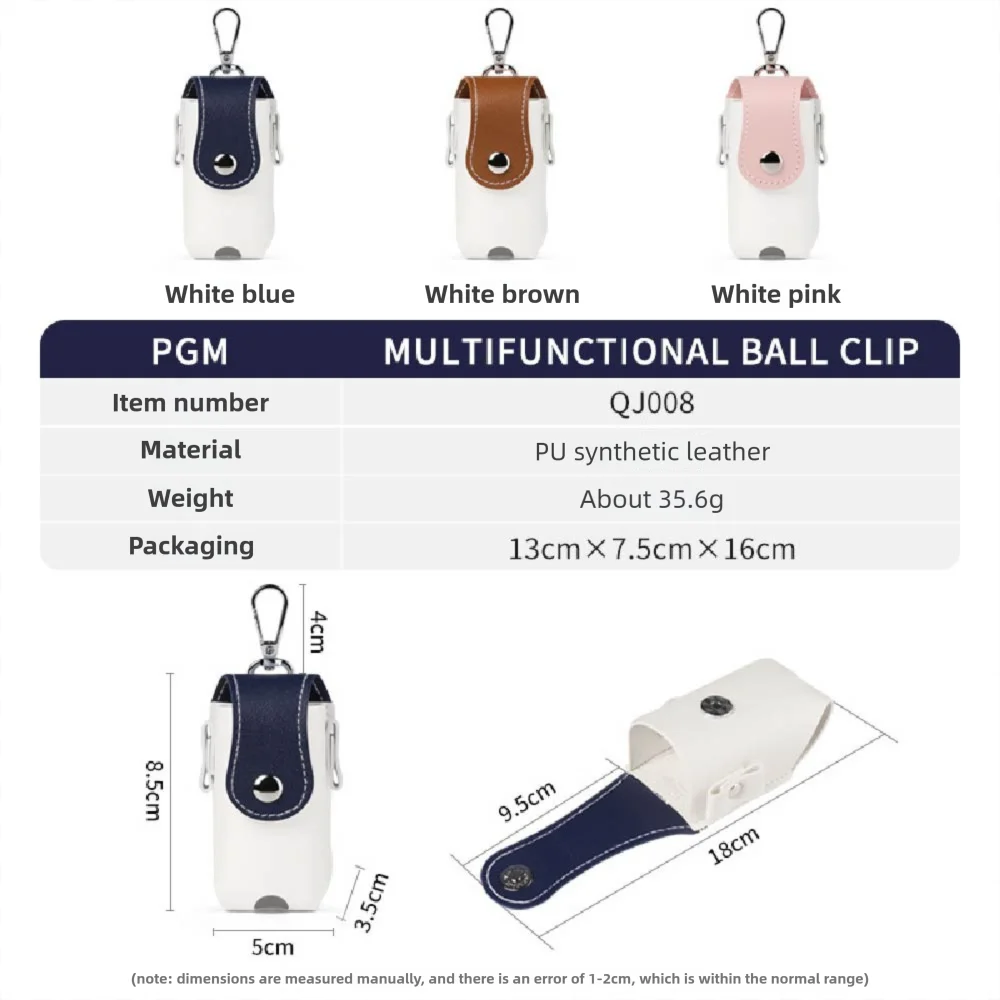 الرجال النساء جولف الخصر حقيبة كليب المحمولة الكرة غطاء المغناطيسي مشبك أكياس التخزين QJ008 #6